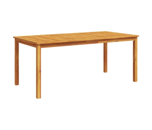 Mesa de comedor de jardín madera maciza de acacia 180x90x75 cm