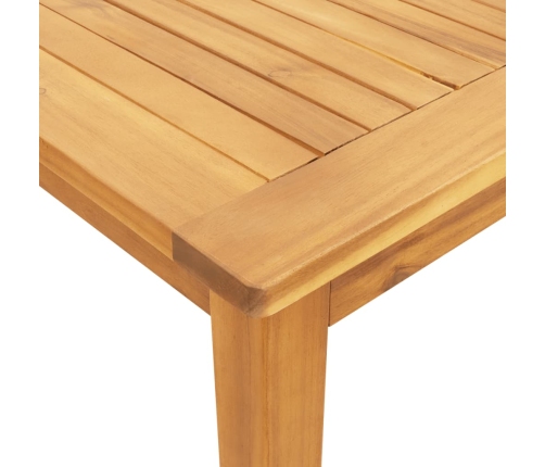 Mesa de comedor de jardín madera maciza de acacia 180x90x75 cm