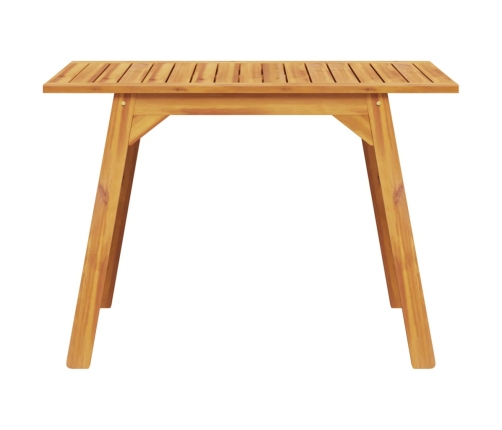 vidaXL Mesa de comedor de jardín madera maciza de acacia 110x56x75 cm