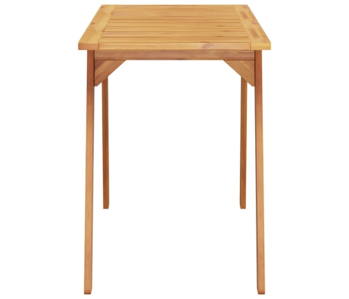 vidaXL Mesa de comedor de jardín madera maciza de acacia 110x56x75 cm