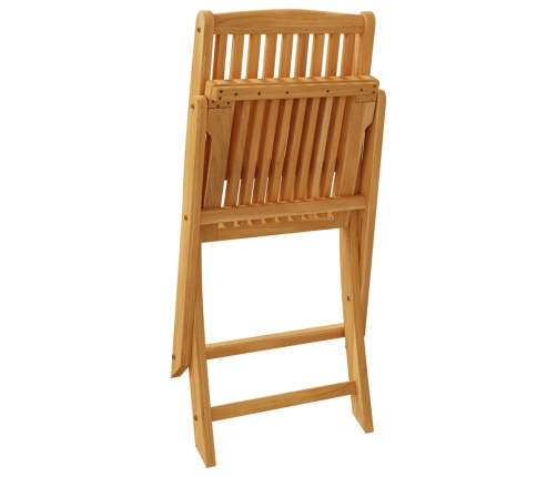 Juego de comedor de jardín 3 piezas madera maciza de acacia