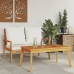 Mesa de comedor de jardín madera maciza de acacia 100x55x45 cm