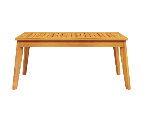 Mesa de comedor de jardín madera maciza de acacia 100x55x45 cm