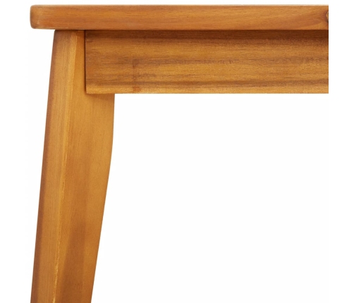 Mesa de comedor de jardín madera maciza de acacia 100x55x45 cm