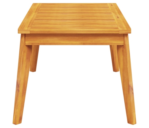 Mesa de comedor de jardín madera maciza de acacia 100x55x45 cm