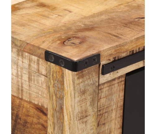 Mesa consola de madera maciza de mango 100x35x75 cm