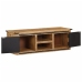 Mueble de TV con puertas madera maciza de mango 105x35x36 cm