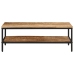 Mesa de centro de madera maciza de mango rugosa 100x50x35 cm