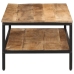 Mesa de centro de madera maciza de mango rugosa 100x50x35 cm
