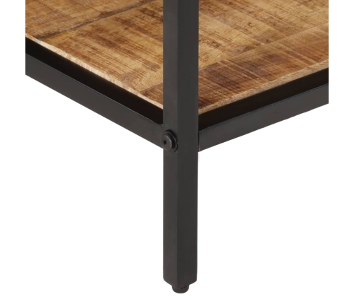 Mesa de centro de madera maciza de mango rugosa 100x50x35 cm