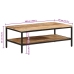Mesa de centro de madera maciza de mango rugosa 100x50x35 cm