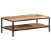 Mesa de centro de madera maciza de mango rugosa 100x50x35 cm