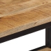 Mesa consola madera maciza de mango rugosa 70x35x70 cm