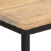 Mesa consola madera maciza de mango rugosa 70x35x70 cm