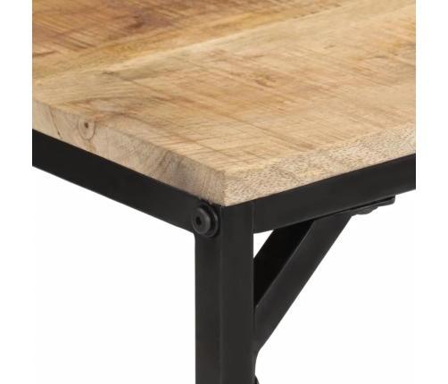 Mesa de comedor madera maciza de mango rugosa 110x55x75 cm