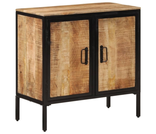 Aparador de madera maciza de mango rugosa 70x35x70 cm