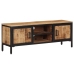 Mueble de TV madera maciza de mango rugosa 110x30x40 cm