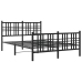 Estructura cama sin colchón con estribo metal negro 120x190 cm