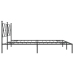 Estructura cama sin colchón con cabecero metal negro 180x200 cm