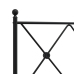 Estructura cama sin colchón con estribo metal negro 90x200 cm