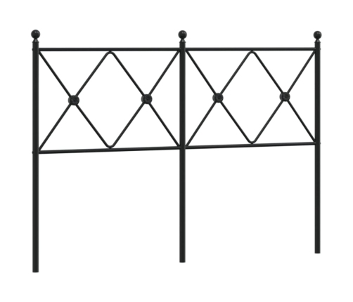 Cabecero de metal negro 120 cm