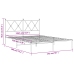Estructura cama sin colchón con cabecero metal blanco 135x190cm
