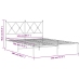 Estructura cama sin colchón con cabecero metal blanco 140x200cm