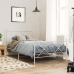 Estructura cama sin colchón con estribo metal blanco 107x203 cm