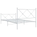 Estructura cama sin colchón con estribo metal blanco 107x203 cm