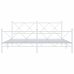 Estructura cama sin colchón con estribo metal blanco 180x200 cm