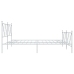 Estructura cama sin colchón con estribo metal blanco 180x200 cm