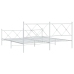 Estructura cama sin colchón con estribo metal blanco 180x200 cm