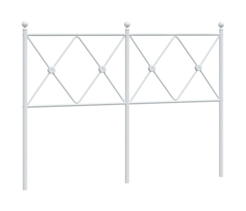 Cabecero de metal blanco 120 cm