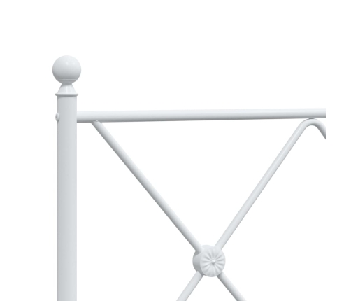 Cabecero de metal blanco 140 cm