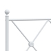 Cabecero de metal blanco 140 cm