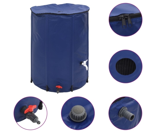 Depósito de agua plegable con grifo PVC 750 l