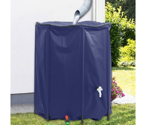 Depósito de agua plegable con grifo PVC 1250 l