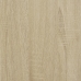 Escritorio madera ingeniería y acero roble Sonoma 100x45x76 cm