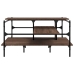 Mesa de centro madera ingeniería roble marrón 100x100x48,5 cm