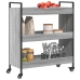 Carrito de cocina madera de ingeniería gris Sonoma 70x30x82 cm