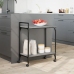 Carrito de cocina madera ingeniería gris Sonoma 60,5x31x72,5 cm