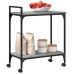 Carrito de cocina madera ingeniería gris Sonoma 60,5x31x72,5 cm