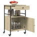 Carrito de cocina madera ingeniería roble Sonoma 56x43x89,5 cm