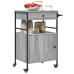 Carrito de cocina madera ingeniería gris Sonoma 56x43x89,5 cm