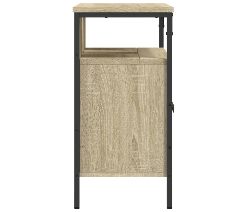 Armario lavabo baño madera ingeniería roble Sonoma 60x30x60 cm