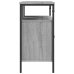 Armario lavabo baño madera ingeniería gris Sonoma 80x30x60 cm