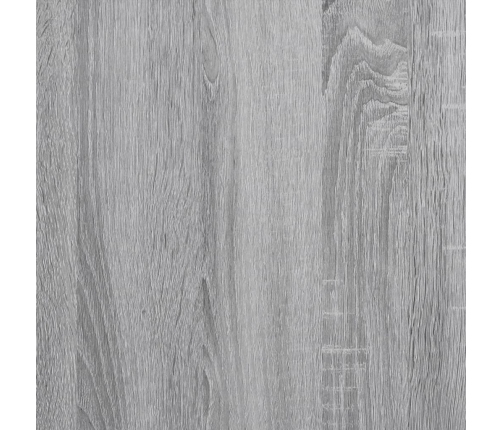 Armario de baño madera de ingeniería gris Sonoma 33x33x120,5 cm