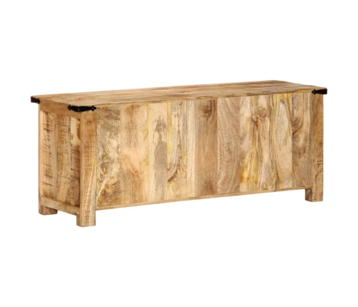 Mueble de TV madera maciza de mango rugosa 110x35x40 cm