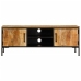 Mueble de TV madera maciza de mango rugosa 110x35x40 cm