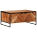 Mesa de centro madera maciza de acacia 90x55x40 cm